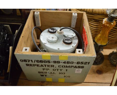 An electronic repeater compass.