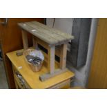 Two stools.