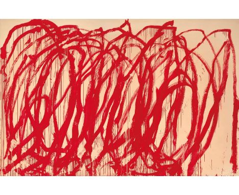 Cy Twombly was an American artist known for his distinctive and influential body of work that blurred the boundaries between 