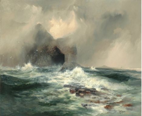 Thomas Moran, born on February 12, 1837, in Bolton, England, and died on August 25, 1926, in Santa Barbara, California, was a