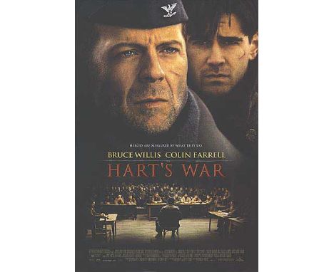 "Hart's War" is a war drama film released in 2002, directed by Gregory Hoblit. The movie is based on the novel of the same na