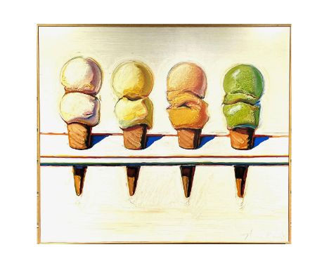 Wayne Thiebaud is an American painter associated with the Pop Art movement. He was born on November 15, 1920, in Mesa, Arizon