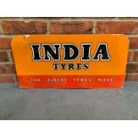 Original Aluminium India Tyres Sign&nbsp;