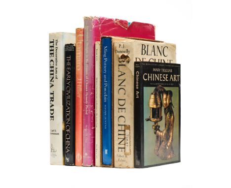 EIGHT REFERENCE BOOKS ON CHINESE, JAPANESE AND KOREAN ART including Carl L. Crossman, The Decorative Arts of the China Trade;