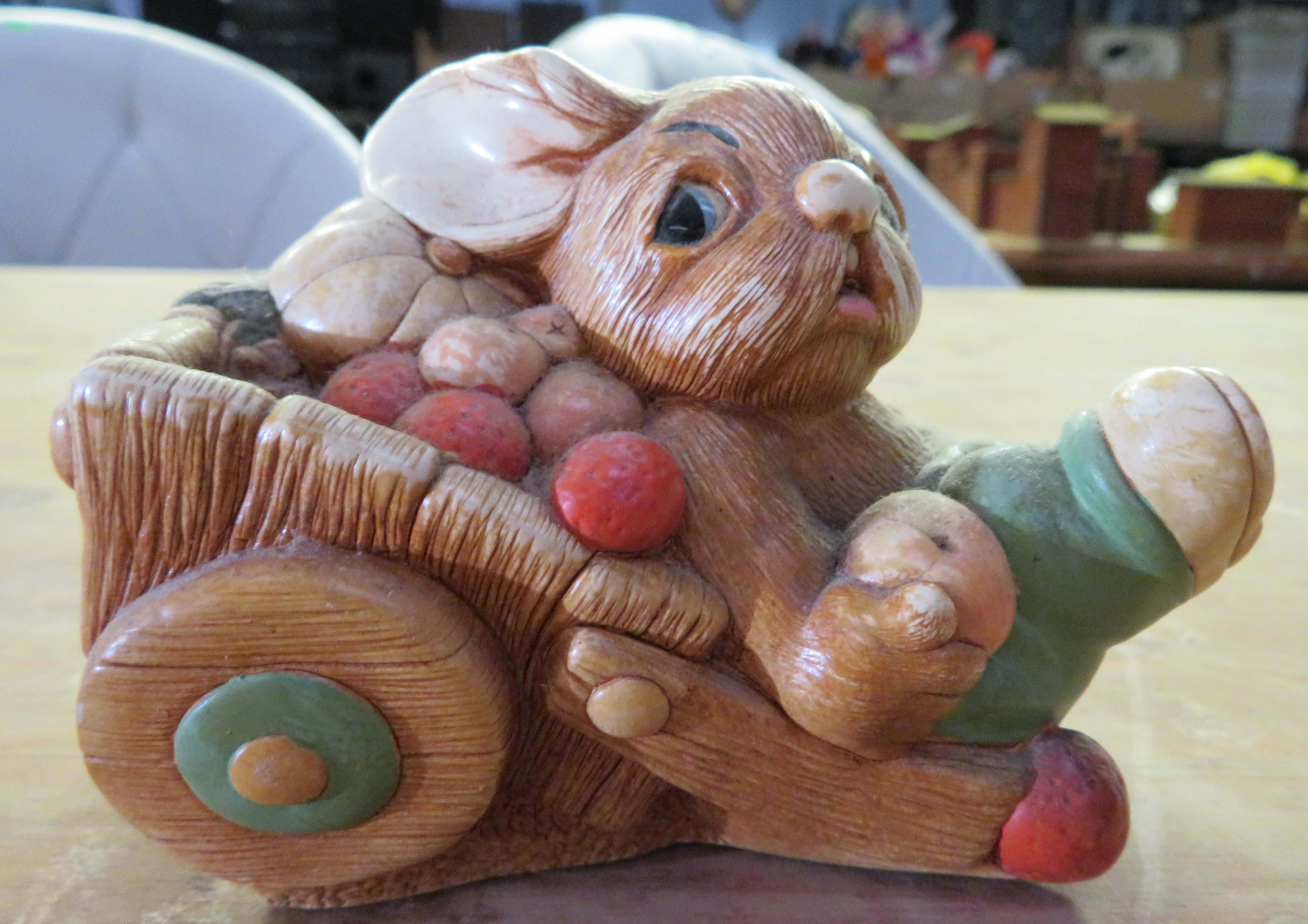 A collection of Pendelfin Rabbits