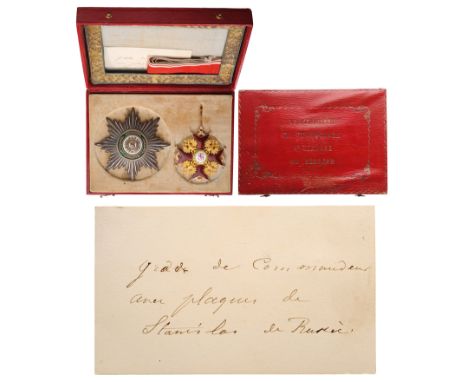 Grand Cross Set, 2nd Class, instituted in 1765. Sash Badge, 66 mm, GOLD, enameled, maker’s mark“IK - IOSEF KEIBEL”, hallmarke