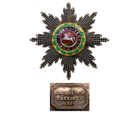 A Knight Grand Cross Breast Star of the Civil Division (G.C.H.): instituted in 1815, breast star, 88 mm, in Silver with brill