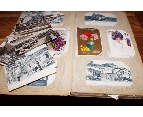Large collection of vintage 1940's &amp; 1950's topographical postcards including Europe and UK, plus some vintage comic &amp