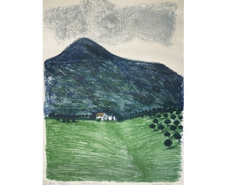 Bernard Cheese (British 1925-2013): 'Blue Mountain', artist's proof colour lithograph signed and titled in pencil, with blind
