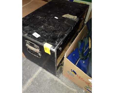 A 4 drawer tool wooden toolbox with tools