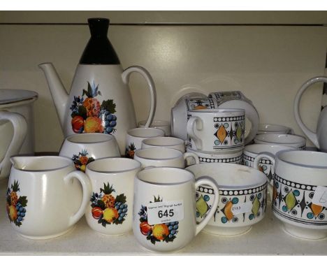 Carltonware coffee set and another 