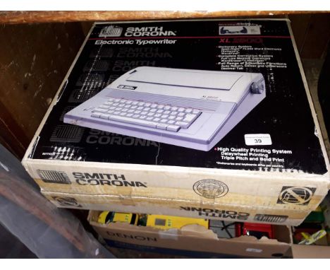 A Smith Corona electric typewriter 
