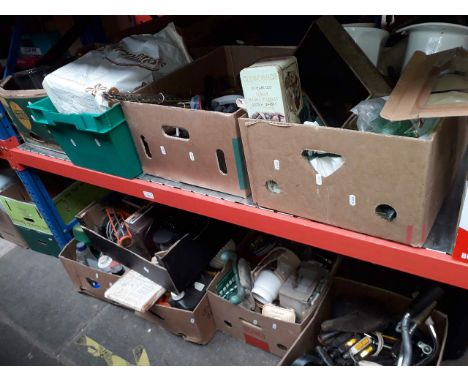 9 boxes of misc tools 