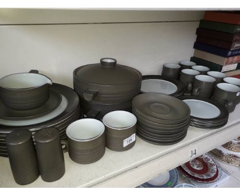 Vintage Denby Chevron tea and dinner wares approx 42 pieces 