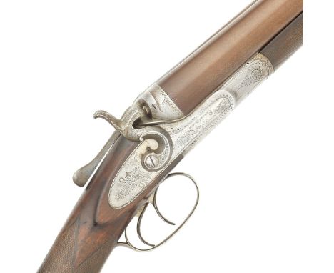 A 10-bore sidelock hammer wild-fowling gun by W. W. Greener, no.26123Toplever, treble-grip action-body, some foliate-scroll e