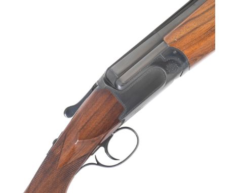 A 12-bore 'MX12' single-trigger over-and-under ejector gun by Perazzi, no. 96446Hold-open toplever, selective single-trigger 