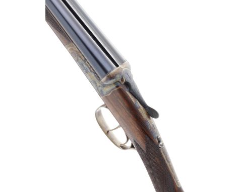 A 20-bore round-action ejector gun, no. 7526Treble-grip scroll-back MacNaughton-style action-body with concealed third-bite, 