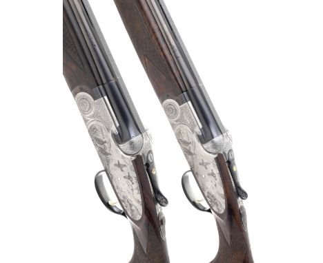 A pair of Giovanelli-engraved 12-bore 'S3 EELL' single-trigger sidelock over-and-under ejector guns by P. Beretta, no. C11047