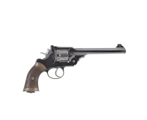 A fine .450/.455 'W.G. Target Model' revolver by Webley, no. 21952Retaining virtually full blued finish, the barrel with sigh