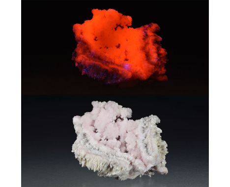 A MANGANOAN CALCITE This specimen is from the famous Kalahari manganese field in South Africa.Consisting of attractive pink c