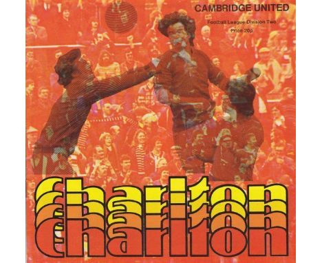 CHARLTON - POSTPONED     Rare postponed issue Charlton v Cambridge Utd programme, 19th January 1979.    Good-very good.