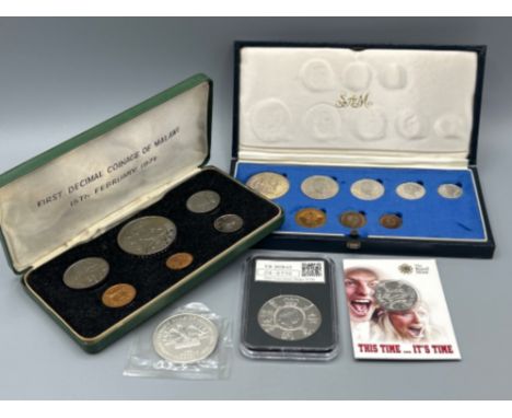 First decimal coinage of Malawi 1971, South Africa coin set and more 