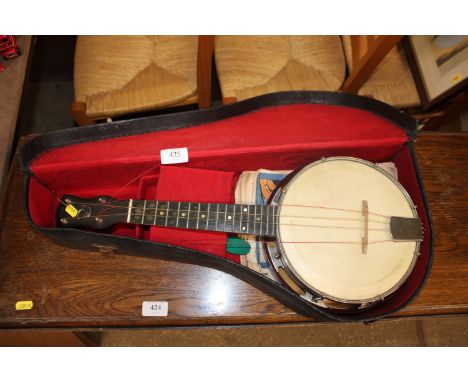 The Whirl Banjolele in fitted case 