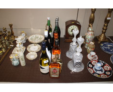A collection of various table wine, Prosecco, Whisky and Rum etc. 