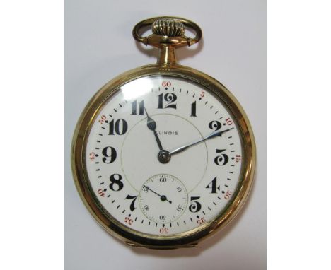 Bunn Special Illinois pocket watch - 60 hour - 21 jewels - Philadelphia watch case - approx. 5cm dia. (currently working)