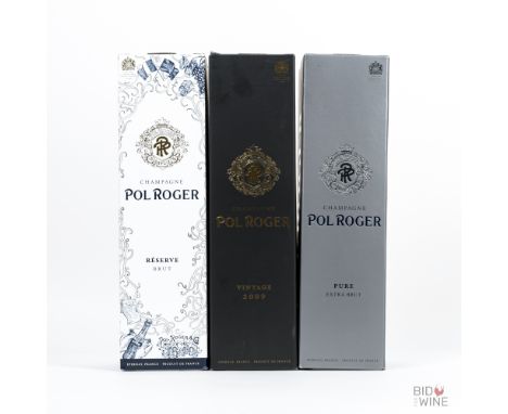 Champagne, France. Pol Roger / Pure Extra Brut Champagne N.V (in gift box)Pol Roger / Pure Extra Brut  (in gift box)Pol Roger