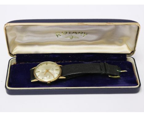 A gents 9ct gold Rotary wristwatch