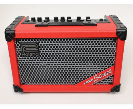 A Roland Cube Street amplifier
