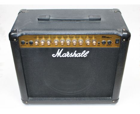 A Marshall MG Series 30 DFX guitar amplifier