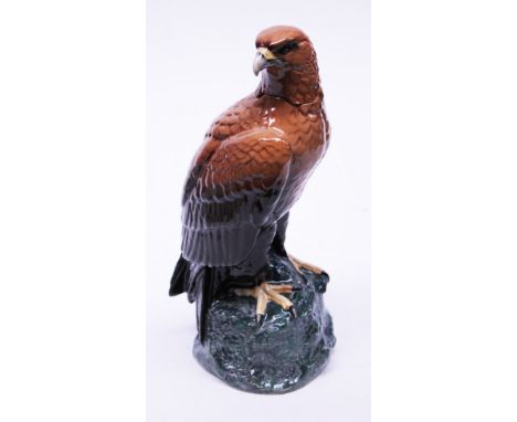 A Royal Doulton Whyte & Mackay Scotch Whiskey Golden Eagle Decanter. H27cm. Condition - appears to have been opened but the m