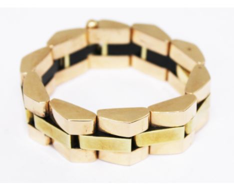 A Marcus &amp; Co vintage 14K gold bracelet. Approx. gold weight 38g