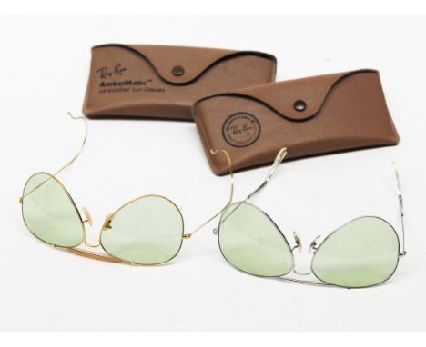Two pairs of vintage Ray Ban Aviator sunglasses. Condition - very good, general wear only to include minor scratches, dirt et