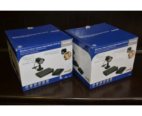 A wireless colour camera recordable CCTV kit, boxed, and another, boxed (2)
