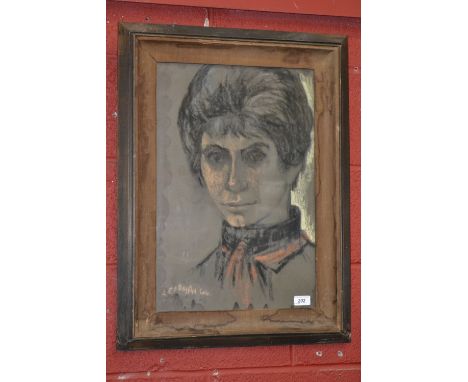 Ruth Sylvia Leibman (mid-20th century)Portrait of a Ladysigned, dated 64, pastel, 54cm x 36cm