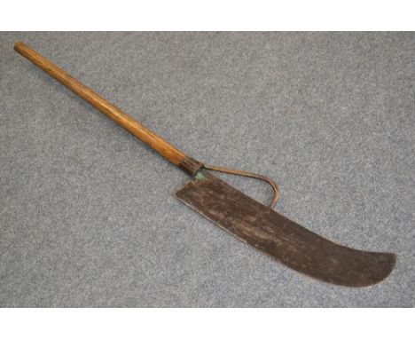 An early 20th century Whale blubber cutting tool.