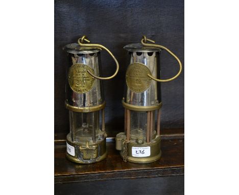 A 20th century Eccles minors lamp; another