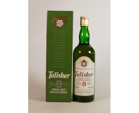 Talisker 8 Year Old Scotch Whisky: 26 2/3 Fl oz, 80 Proof. 