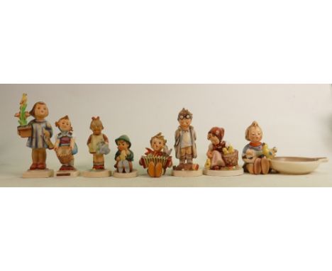 Goebel Hummel figures to include: Little Helper, Little Garden, Congratulations, Doctor, Singing Lesson, Joyful, Chick Girl e
