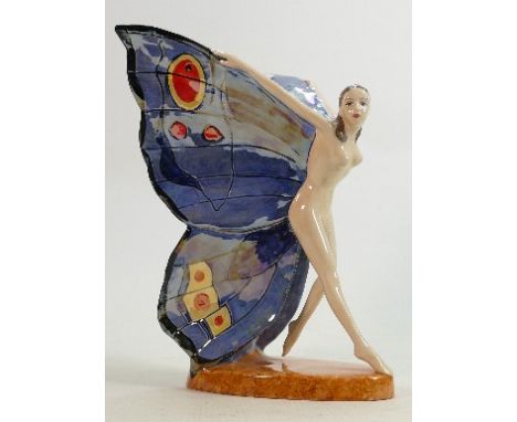 Carlton Ware limited edition figure Butterfly Girl: With certificate. 