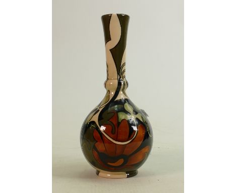 Black Ryden Art Deco vase: 2005, BRCC piece, height 19cm. 