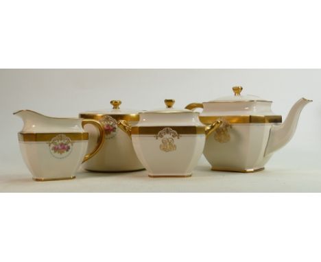 Lenox The MT Vernon Floral &amp; monogramed tea service: 