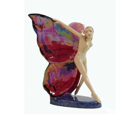 Carlton Ware limited edition figure Butterfly Girl: Boxed. 