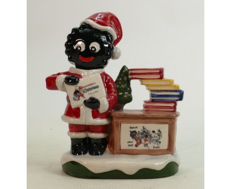 Carltonware large limited edition Golly Santa teapot:&nbsp;with certificate,&nbsp; Height 21cm.