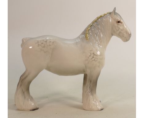 Beswick light Dapple grey shire horse 818: 