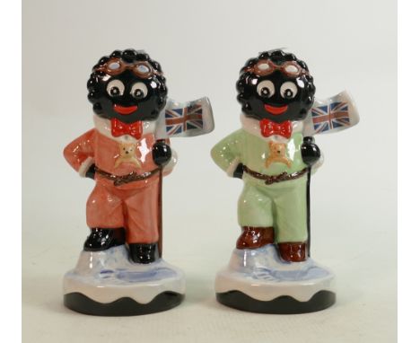 Carltonware large limited edition Golly figures to include Explorers &amp; similar trial item: Height 21cm. (2) 