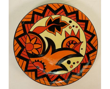 Carltonware Lorna Bailey decorated limited edition charger: Diameter 34cm. 